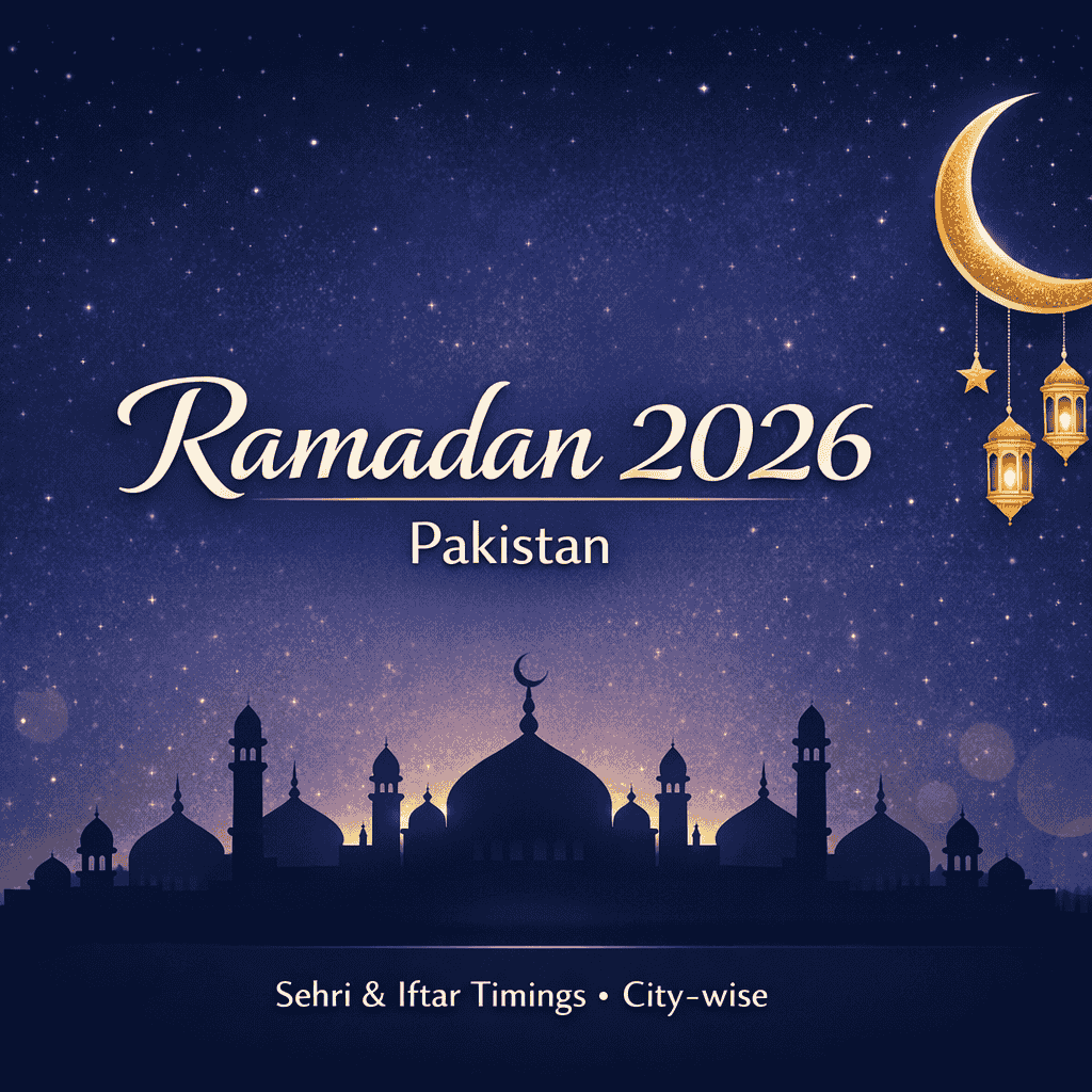 Ramadan 2026 – Full 30 Days Sehri & Iftar Time in Rawalpindi – Pakistan