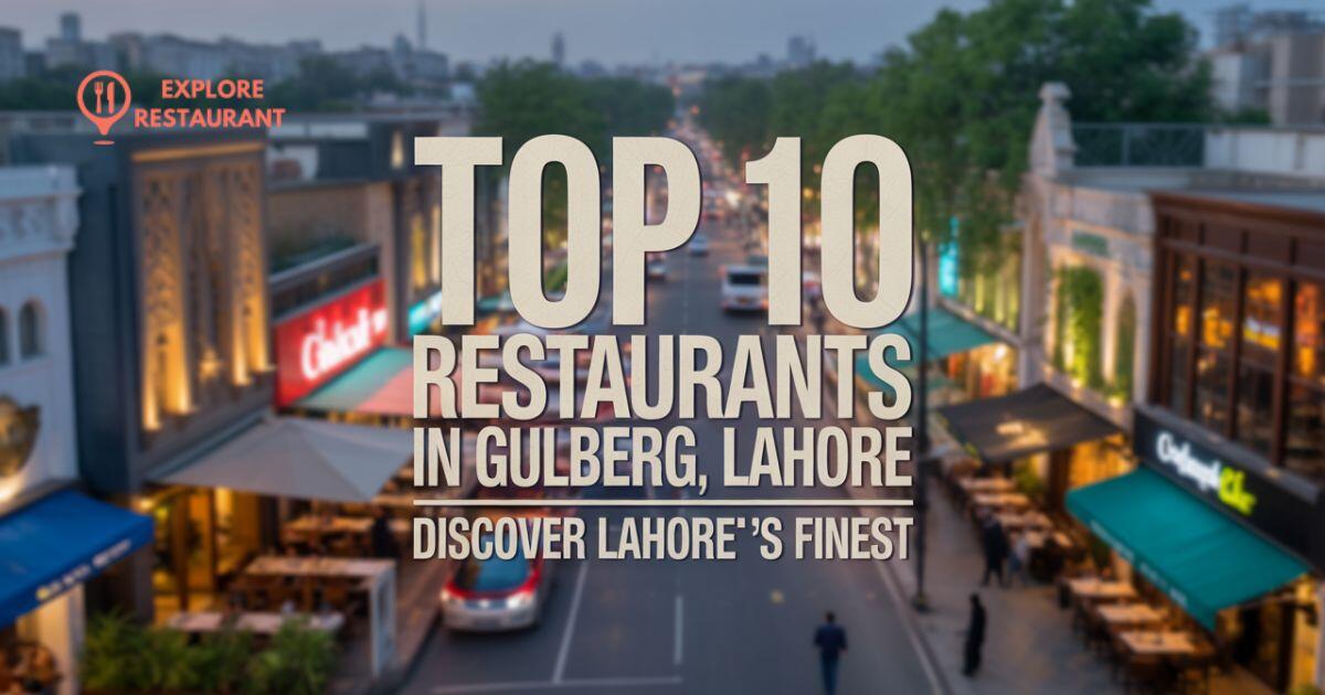 Top 10 Restaurants in Gulberg, Lahore | Explore Restaurants
