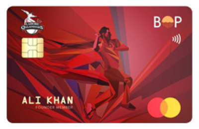 Lahore Qalandar's Mastercard Debit Card
