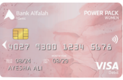 Bank Alfalah Islamic Women Power Pack Visa Debit Card