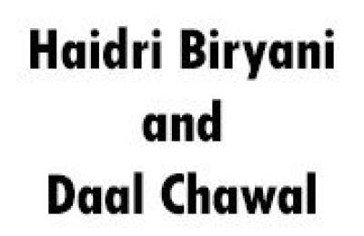 Haidri Biryani and Daal Chawal